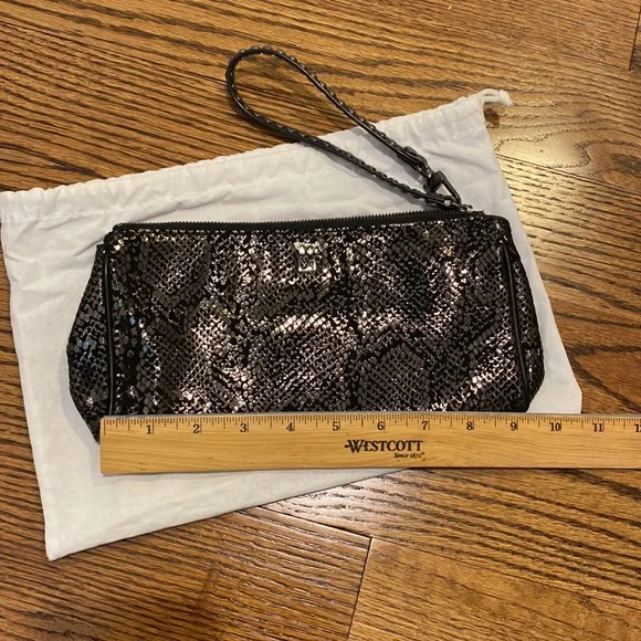 Diane von Furstenberg Leather Wristlet Clutch DVF - Picture 8 of 9